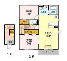 ジュパンスクルートの物件間取画像